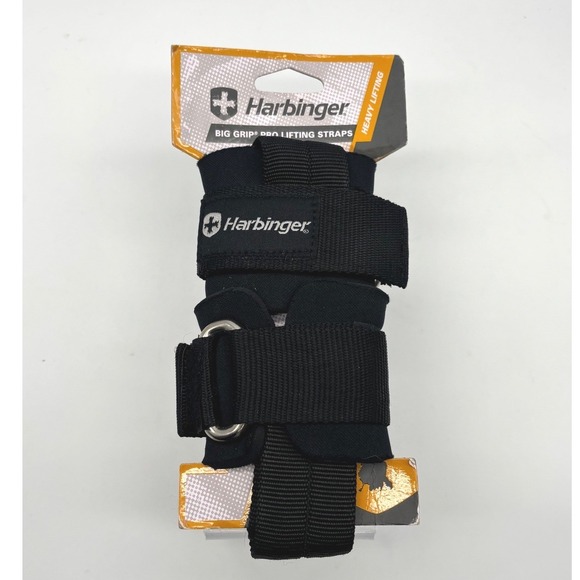Harbinger Big Grip Pro Lifting Straps Heavy Weight Training Wrist‎ Support - Picture 1 of 2